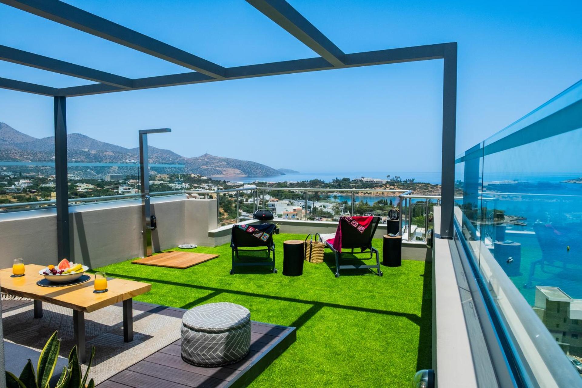 Apartamento Thea Panoramic Sea View Ágios Nikolaos Exterior foto